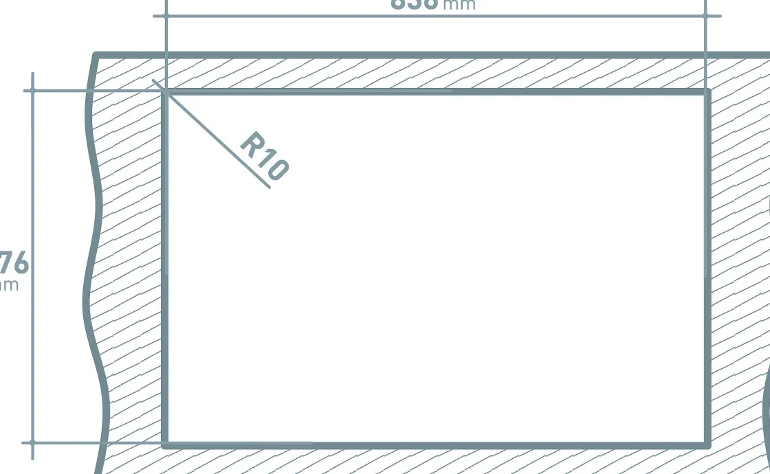 Brico Van Marcke Inbouwspoelbak Go Legato 1 Bak Rvs 86X50Cm Hot