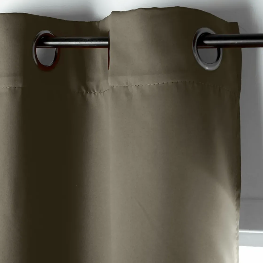 Verduisterend Gordijn Taupe 140X180Cm-Brico Discount