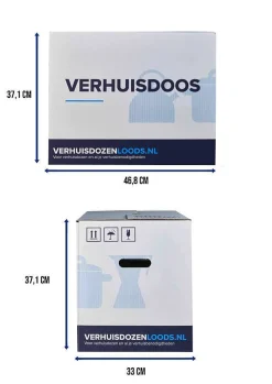 Brico Verhuisservice+ Verhuisdozen - Zelfsluitend - Geen Tape Nodig - 52L - 30 Stuks Best