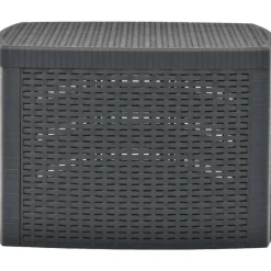 Vidaxl Bijzettafel 54X54X36,5 Cm Kunststof Antraciet-Brico Clearance