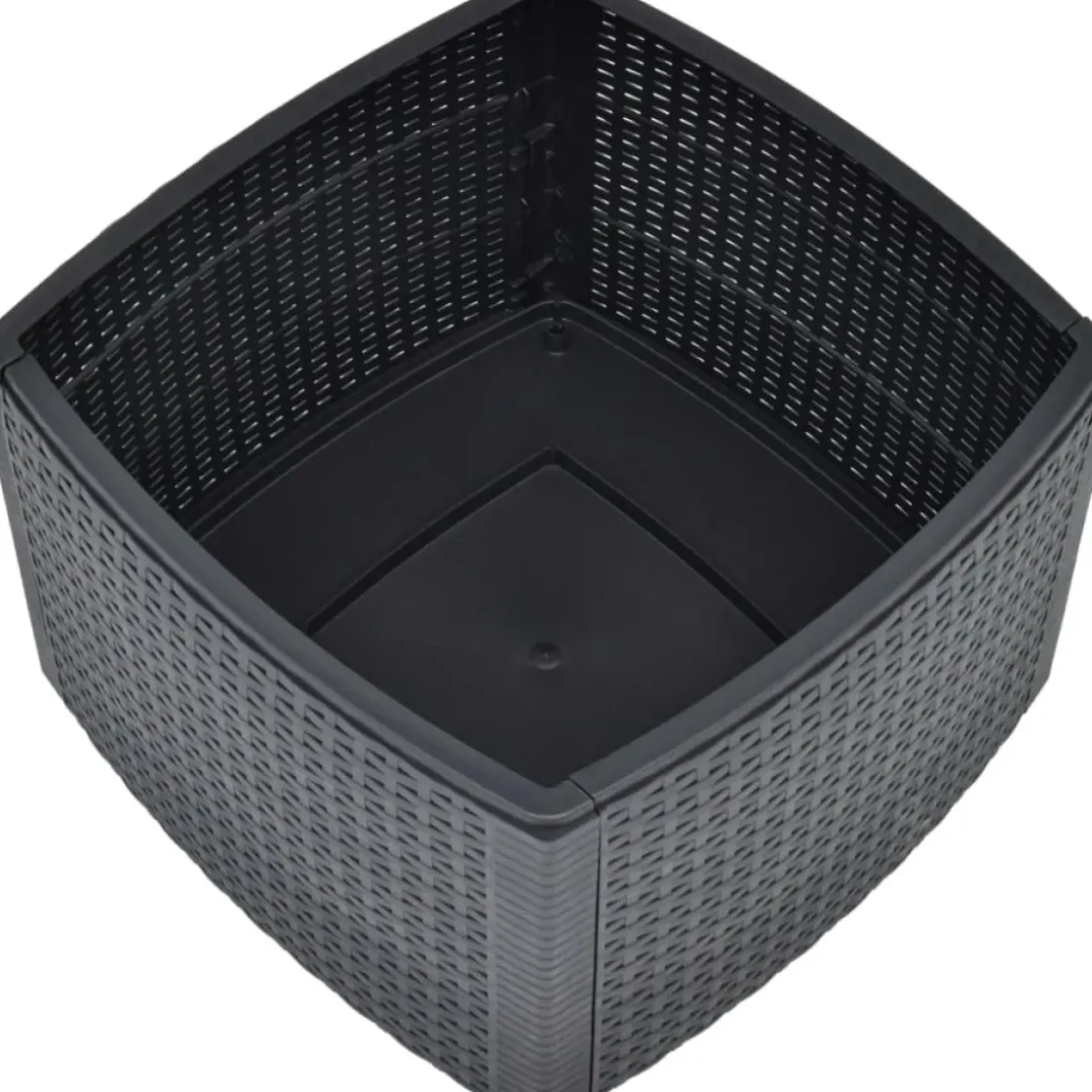 Vidaxl Bijzettafel 54X54X36,5 Cm Kunststof Antraciet-Brico Clearance