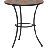 Vidaxl Bistrotafel Mozaiek 60 Cm Keramiek Oranje En Grijs-Brico Best