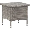 Vidaxl Theetafel 50X50X47 Cm Poly Rattan Grijs-Brico Sale