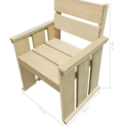 Vidaxl Tuinstoel Geimpregneerd Grenenhout-Brico Clearance