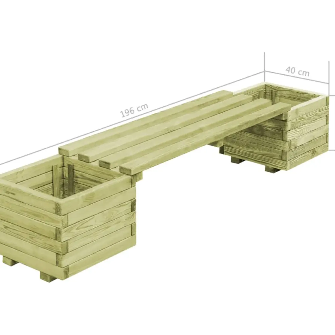Vidaxl Tuinstoel Geimpregneerd Grenenhout-Brico Clearance