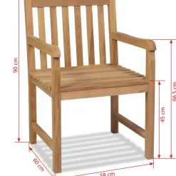 Vidaxl Tuinstoelen 2 St Massief Teakhout-Brico