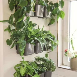 Vidaxl Tuintafel Poly Rattan En Glas Grijs-Brico Hot