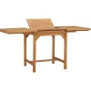 Vidaxl Tuintafel Verlengbaar (110-160)X80X75 Cm Massief Teakhout-Brico Sale