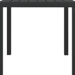 Vidaxl Tuintafel 80X80X74 Cm Aluminium En Hkc Zwart-Brico Discount