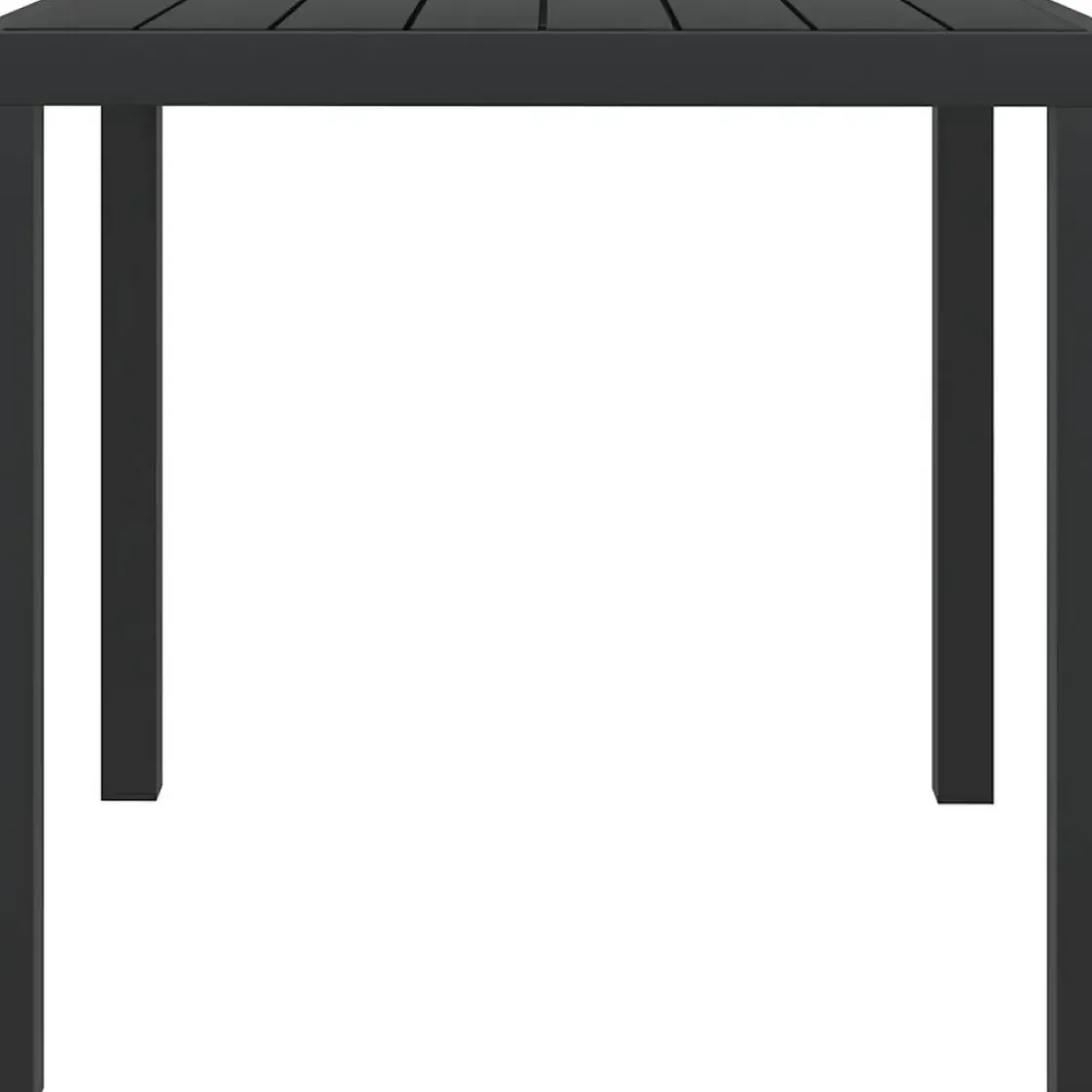 Vidaxl Tuintafel 80X80X74 Cm Aluminium En Hkc Zwart-Brico Discount