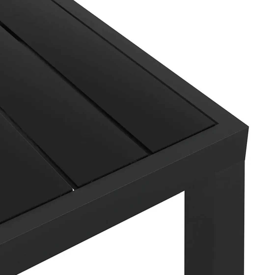 Vidaxl Tuintafel 80X80X74 Cm Aluminium En Hkc Zwart-Brico Discount