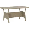 Vidaxl Tuintafel 130X70X66 Cm Poly Rattan Grijs-Brico New