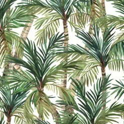 Vinylbehang Groene Palm-Brico Discount