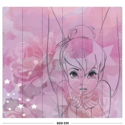 Vliesbehang Tinkerbell Watercolour Mural-Brico