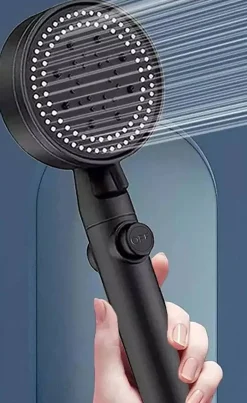 Brico Waterbesparende Douchekop Set - Mat Zwart - 5 Straalstanden Discount