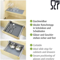 Brico Wenko Antislipmat Grijs Extra Sterk 50X150Cm