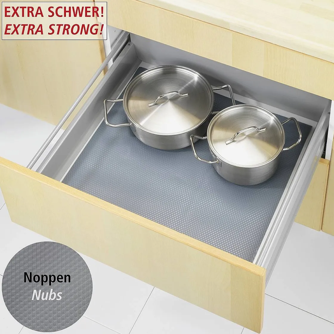 Brico Wenko Antislipmat Grijs Extra Sterk 50X150Cm