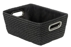 Brico Wenko Opbergmand Chromo Zwart 28X12X19,5Cm Sale
