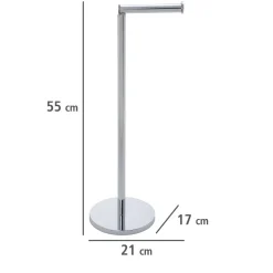 Brico Wenko Staande Toiletrolhouder 2-In-1 Rvs Glanzend Outlet