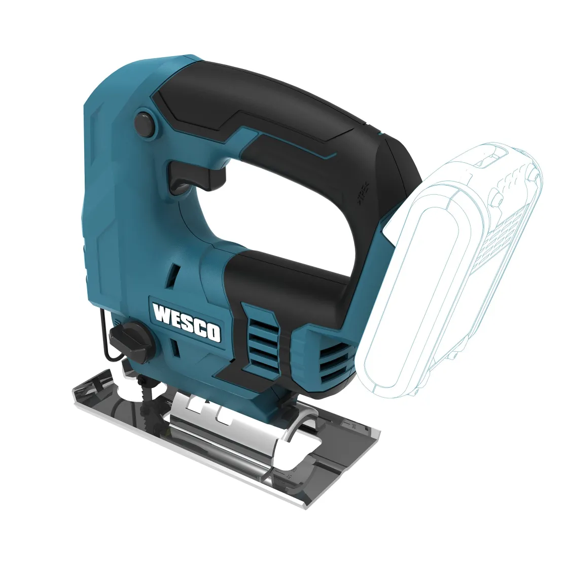 Brico Wesco Decoupeerzaag Zonder Accu Ws2903.9 18V Online