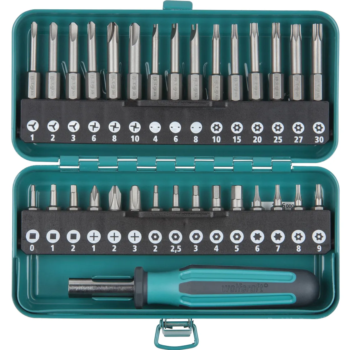 Brico Wolfcraft Combibox Veiligheidsbits – 31 Stuks New