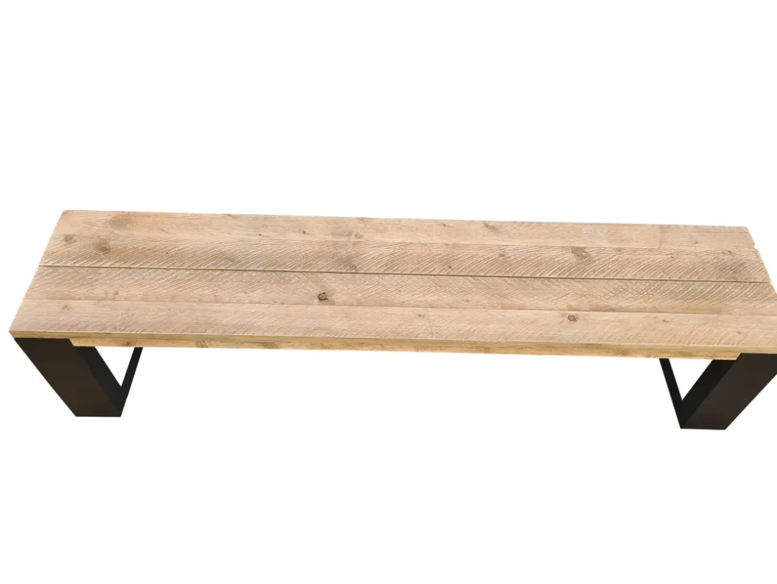 Wood4You - Bankje - New Orleans - Steigerhout 130Lx40Hx38D Cm-Brico Best