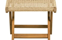 Woood Tuinvoetenbank Ruit Lois - Hout - Naturel - 34X45X44-Brico Outlet