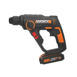 Brico Worx Accuboormachine + Boorhamer Combo Kit Wx927 20V (2 Accu'S) Hot