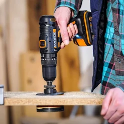 Brico Worx Accuboormachine Met Klopfunctie Wx370,1 20V (2 Accu'S) Hot