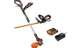 Brico Worx Grastrimmer Op Accu Wg914E 20V + Heggenschaar Op Accu Wg259E.5 20V Best