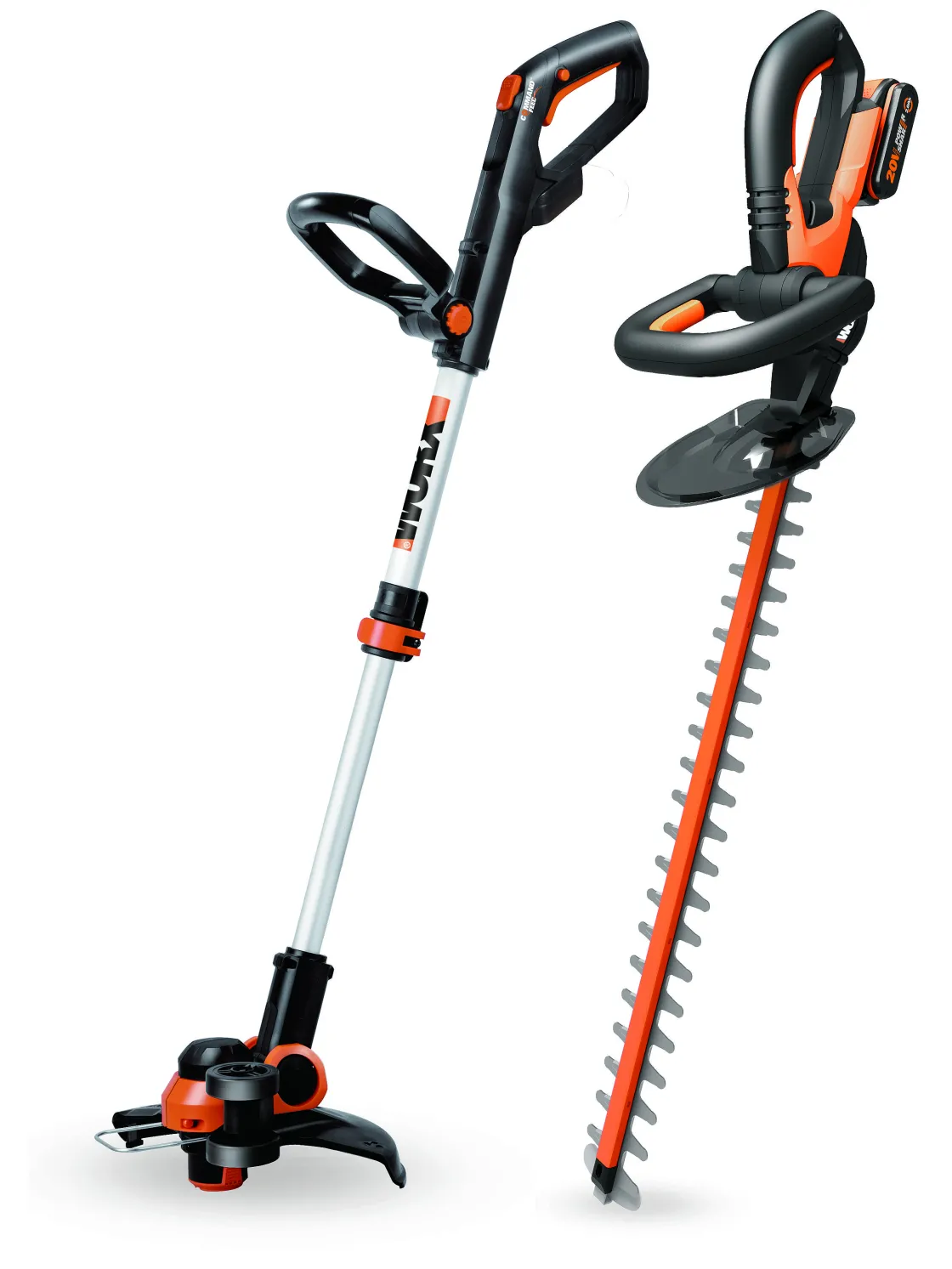 Brico Worx Grastrimmer Wg163 + Heggenschaar Wg260E.9 Best