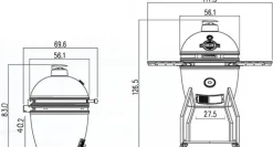 Yakiniku Kamado Barbecue 19 L-Brico Clearance