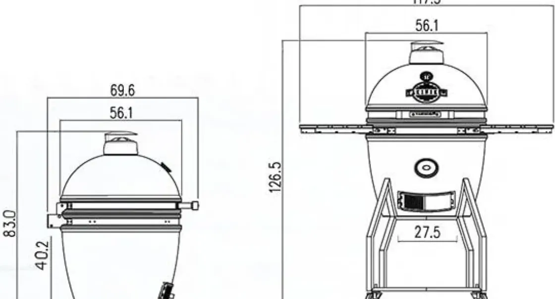 Yakiniku Kamado Barbecue 19 L-Brico Clearance