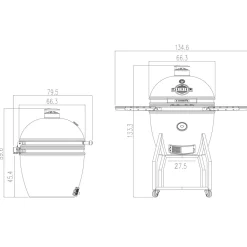 Yakiniku Kamado Barbecue 22 Xl-Brico