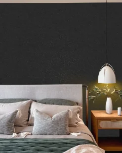 Zelfklevend Behang - Vinyl - Zwart Structuur - Graffiato - 122Cmx10M-Brico Discount