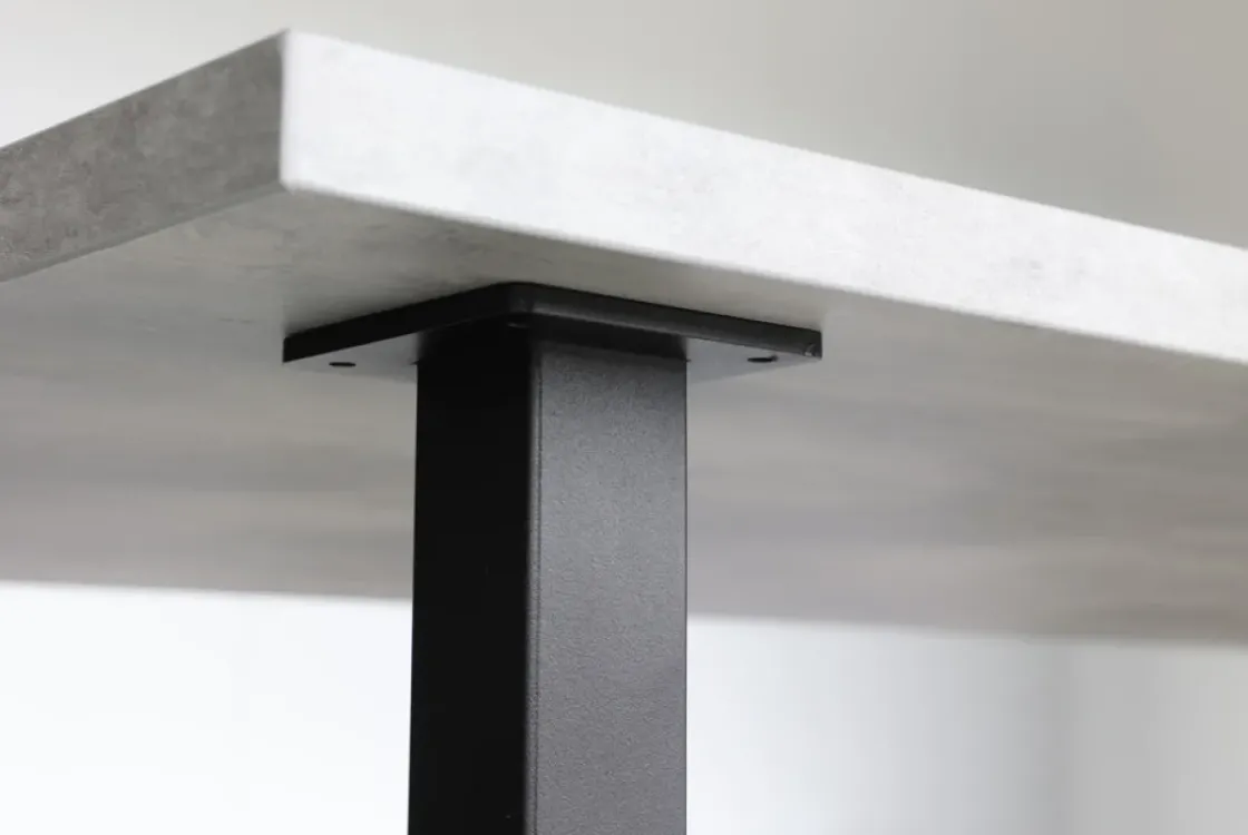 Zwarte Tafelpoot Vierkant - 40 X 40 X 720 Mm-Brico Hot