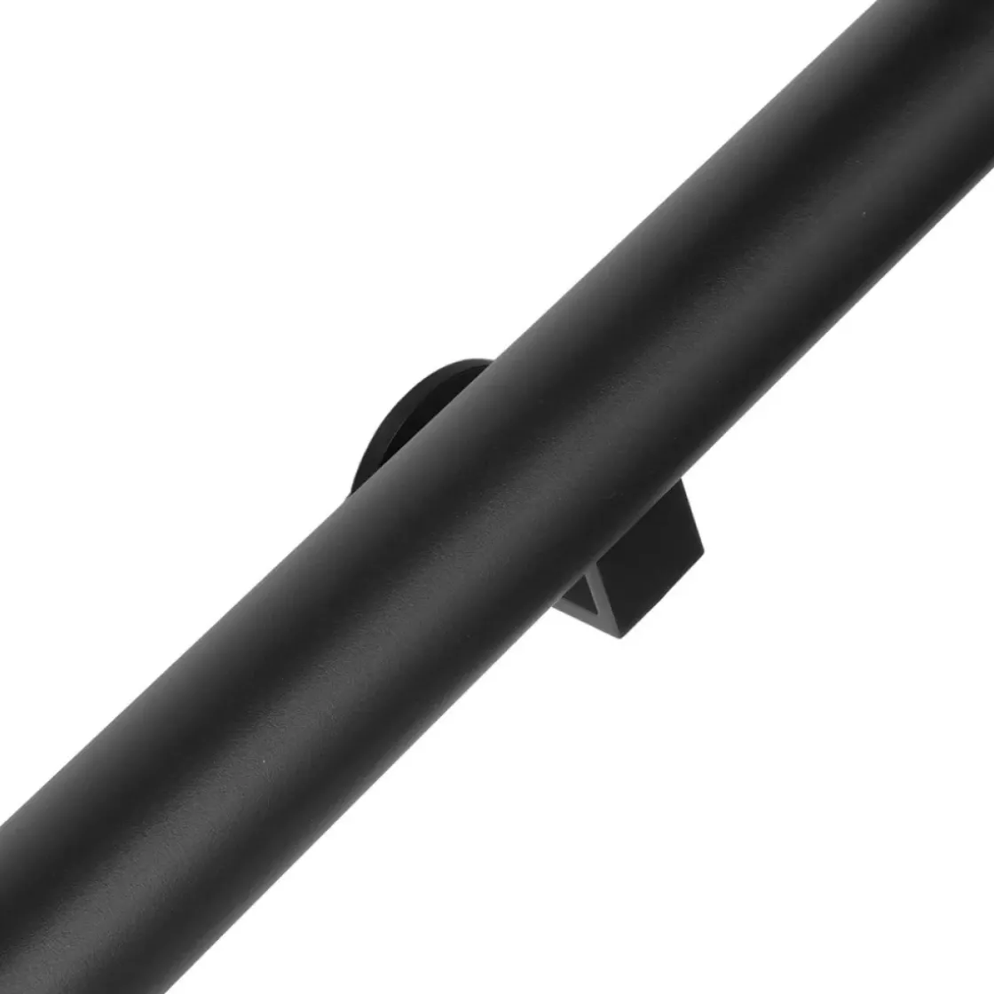 Zwarte Trapleuning 200 Cm + 2 Houders-Brico