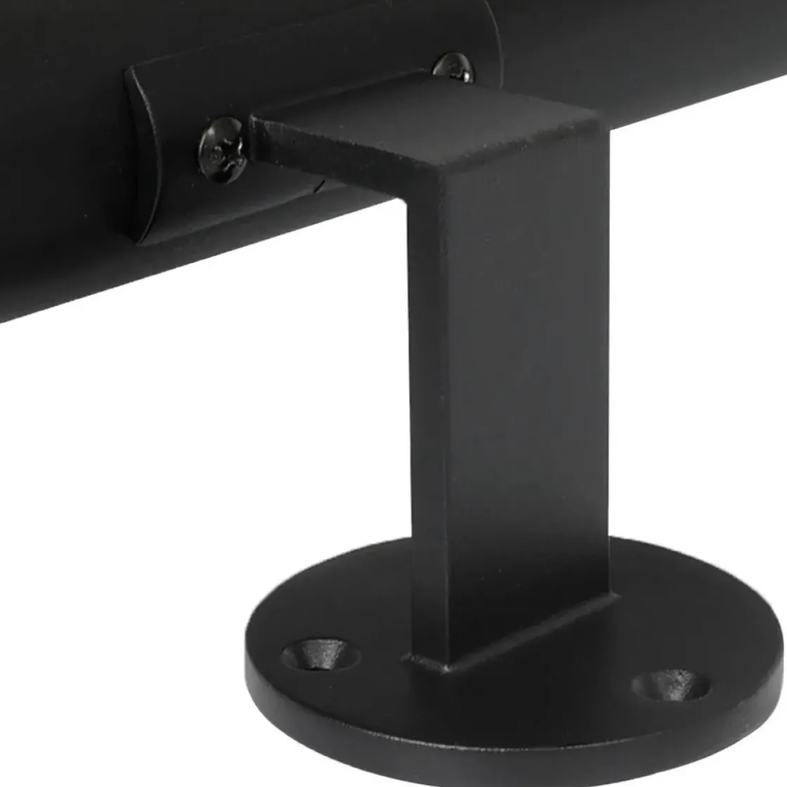 Zwarte Trapleuning 200 Cm + 2 Houders-Brico